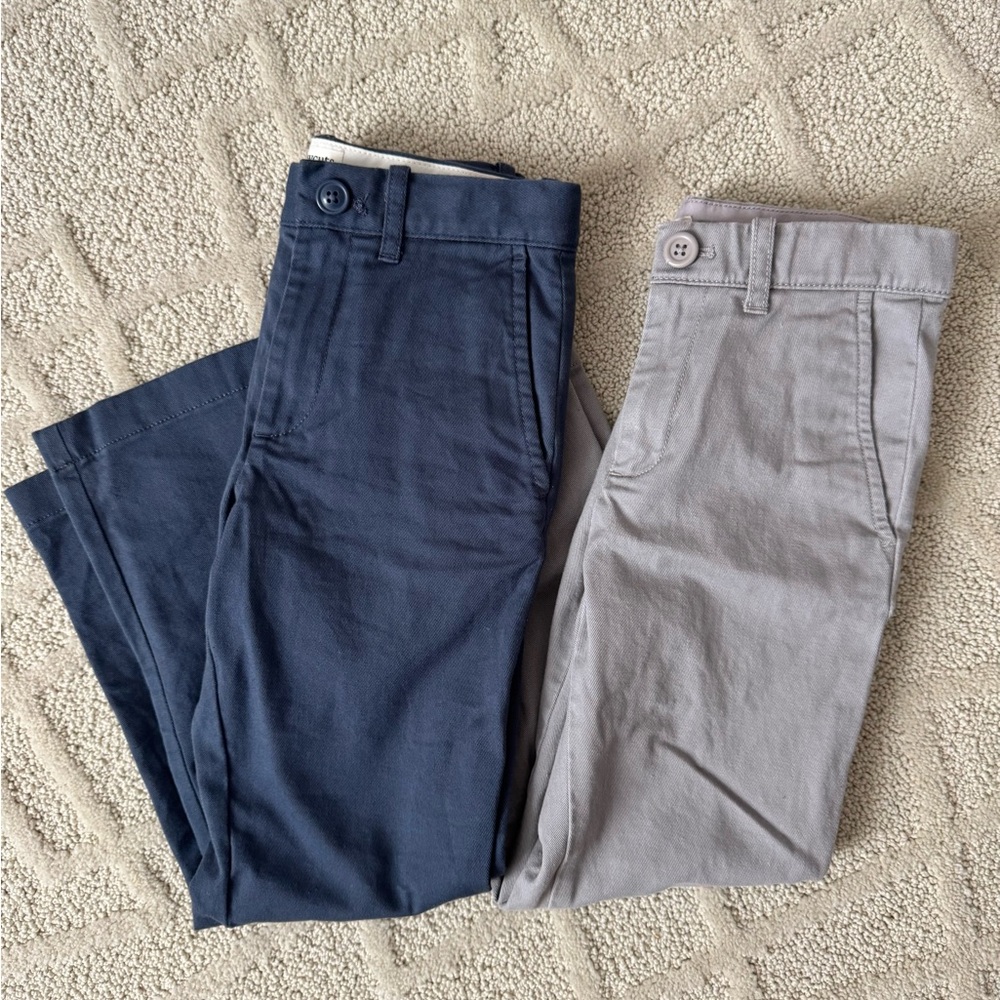 Crewcuts Navy and Gray Dress Chino Pants size 6